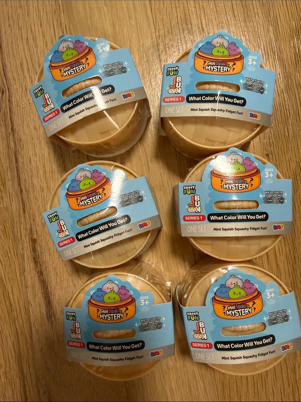 (6 pack) Mini Silver Holographic Mystery Squishy - The Viral Mystery Dumpling!